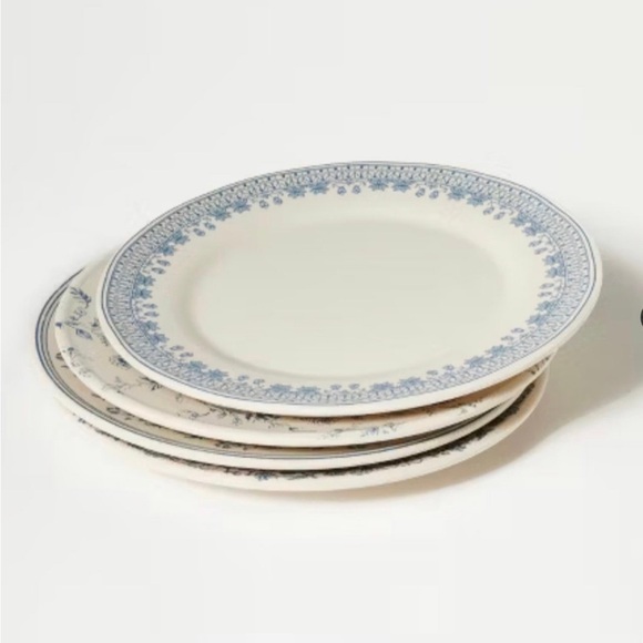 4pc 10.5" Melamine Mixed Pattern Dinner Plate Set - Threshold with Studio McGee - Picture 2 of 6